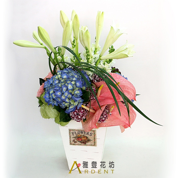 招財賀禮第一名木盆桌花